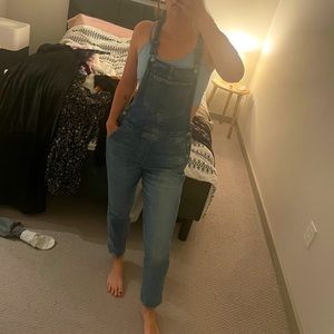 OLD NAVY blue jean overalls